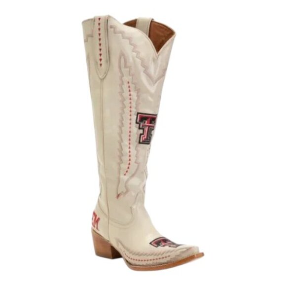 VACCARI BOOTS Mexico Leather Texas Tech Madison Tall Western Boots - Picture 1 of 2